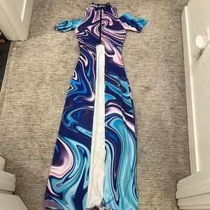 Psychedelic Rave Maxi Dress